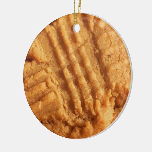 Funny Peanut Butter Cookie Pun Kerstmis Keramisch Ornament (Links)