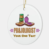 Funny Peanut Butter en Jelly Keramisch Ornament (Links)