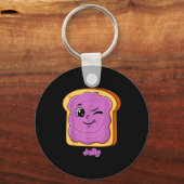 Funny Peanut Butter-jelly Friends Cute Food Matchi Sleutelhanger (Voorkant)