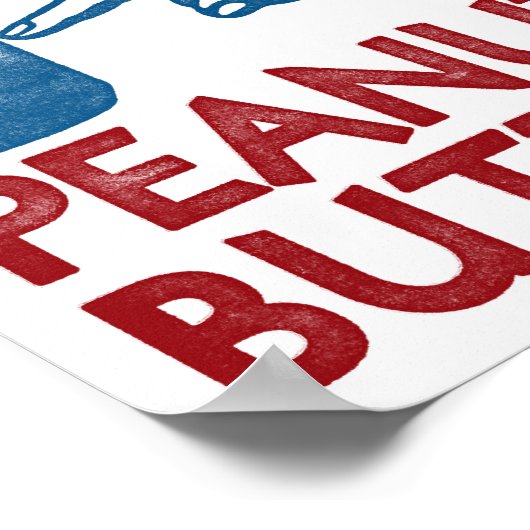 Funny Peanut Butter Poster Vintage (Hoek)