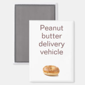 Funny Peanut Butter Refrigerator Magneet (Voorkant / Achterkant)