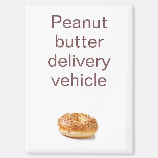 Funny Peanut Butter Refrigerator Magneet (Voorkant)