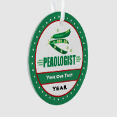 Funny Peaoloog - Ik hou van erwten Ornament (voorkant)