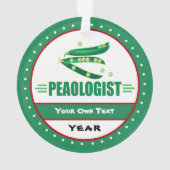 Funny Peaoloog - Ik hou van erwten Ornament (achterkant)