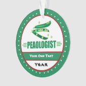 Funny Peaoloog - Ik hou van erwten Ornament (voorkant)