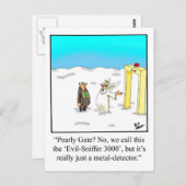Funny Pearly Gates Humor Briefkaart (Voorkant / Achterkant)