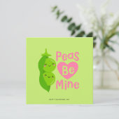 Funny Peas Valentijnsdag Romantic Kaart (Staand voorkant)