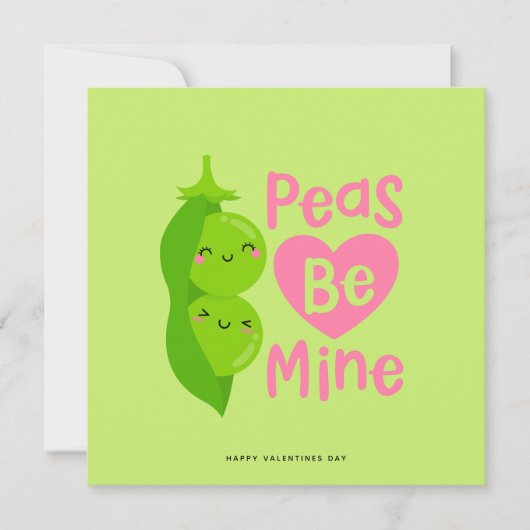 Funny Peas Valentijnsdag Romantic Kaart (Voorkant)