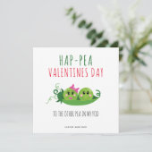 Funny Peas Valentijnsdag Romantic Kaart (Staand voorkant)