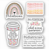 Funny Pediatricia Pack Sticker (Voorkant)
