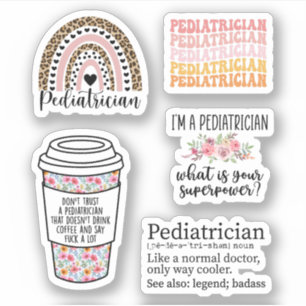 Funny Pediatricia Pack Sticker