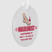 Funny Pedicure Ornament (voorkant)