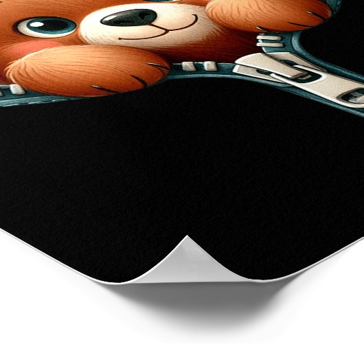 Funny - Peek-a-boo - Bear Poster (Hoek)