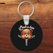Funny - Peek-a-boo - Bear  Sleutelhanger (Voorkant)