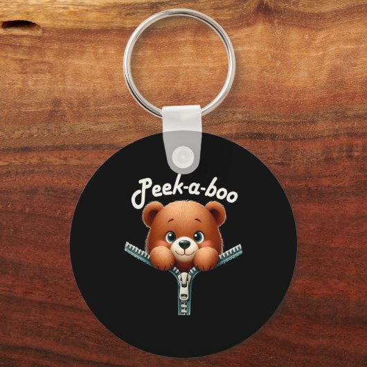 Funny - Peek-a-boo - Bear Sleutelhanger (Voorkant)