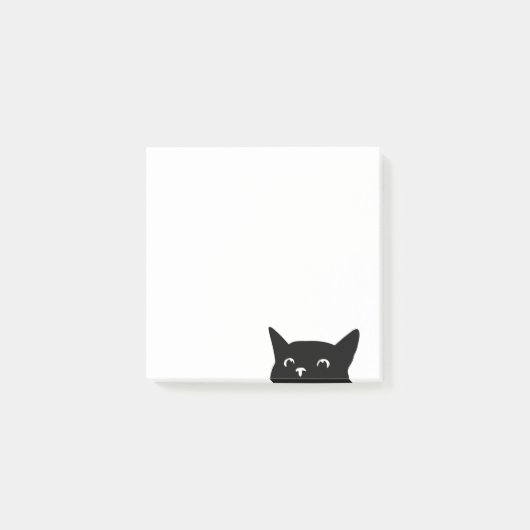 Funny Peeking Cat Post-it® Notes (Voorkant)