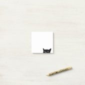 Funny Peeking Cat Post-it® Notes (Op bureau)