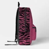 Funny Peeking Zebra Pink Bedrukte Rugzak (Links)