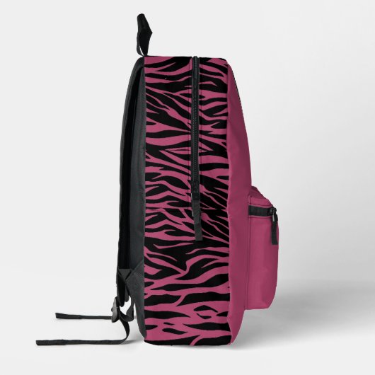Funny Peeking Zebra Pink Bedrukte Rugzak (Links)