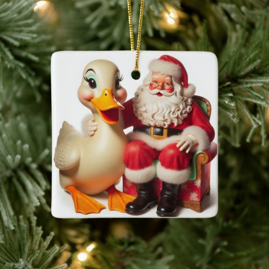 Funny Pekin Christmas Duck Ornament (Boom)