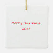 Funny Pekin Christmas Duck Ornament (Achterkant)