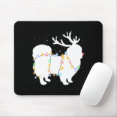 Funny Pekingese Dog Tree Christmas Lights Xmas Paj Muismat (Met muis)