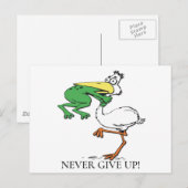 Funny Pelican Briefkaart (Voorkant / Achterkant)