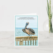 Funny Pelican NoteCard Kaart (Voorkant)