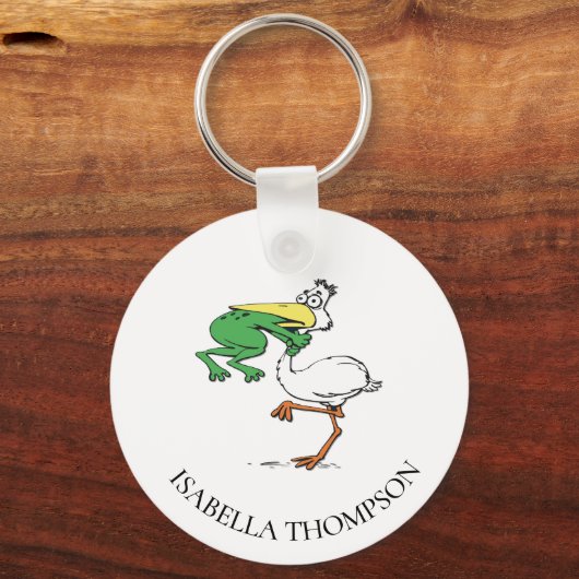 Funny Pelican Sleutelhanger (Achterkant)