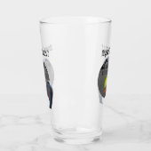 Funny Pelican Tennis Player, Beer Glass Glas (Links)