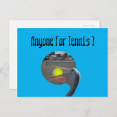 Funny Pelican Tennis Player, Briefkaart (Voorkant / Achterkant)