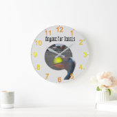 Funny Pelican Tennis Player, Wall Clock Grote Klok (Huis)