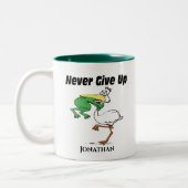 Funny Pelican Tweekleurige Koffiemok (Links)