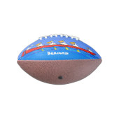 Funny pelicans rowing cartoon illustratie american football (Gedraaid 270)