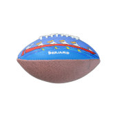 Funny pelicans rowing cartoon illustratie american football (Gedraaid 90)