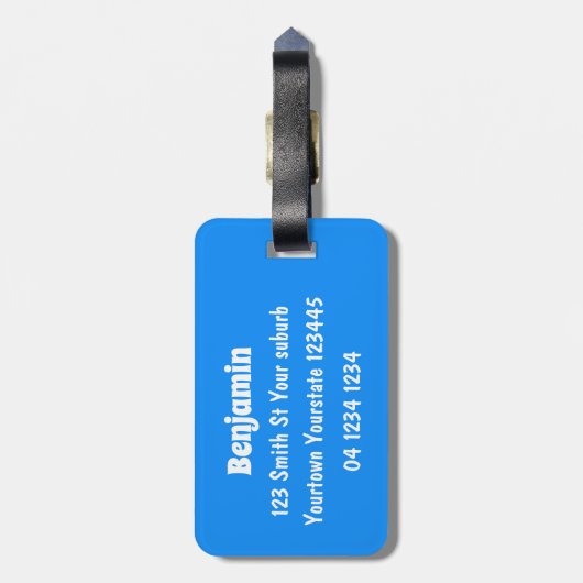 Funny pelicans rowing cartoon illustratie bagagelabel (Achterkant verticaal)