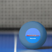 Funny pelicans rowing cartoon illustratie pingpongbal (Net)