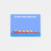 Funny pelicans rowing cartoon illustratie post-it® notes (Voorkant)