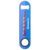 Funny pelicans rowing cartoon illustratie speed flessenopener (Voorkant)