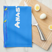 Funny pelicans rowing cartoon illustratie theedoek (Quarter Fold)