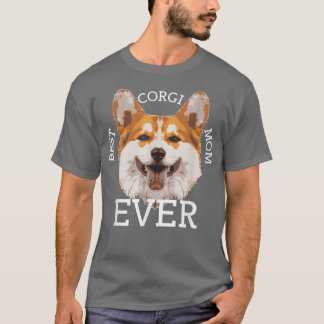 Funny Pembroke Welsh Corgi Best Corgi Mam Ever T-shirt