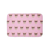 Funny Pembroke Welsh Corgi Pattern Pink Badmat (Voorkant)