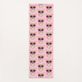 Funny Pembroke Welsh Corgi Pattern Pink Yogamat