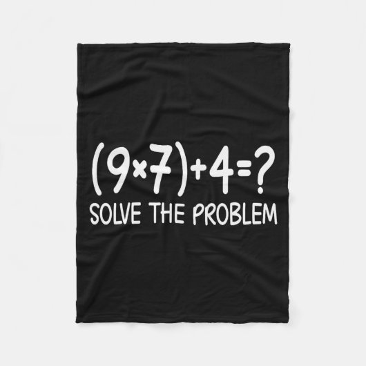 Funny Pemdas Elementary Math Teacher Brainrot 67 M Fleece Deken (Voorkant)