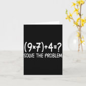 Funny Pemdas Elementary Math Teacher Brainrot 67 M Kaart (Gele Bloem)