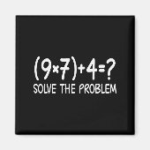 Funny Pemdas Elementary Math Teacher Brainrot 67 M Magneet (Voorkant)