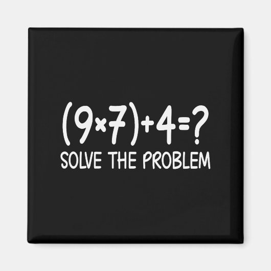 Funny Pemdas Elementary Math Teacher Brainrot 67 M Magneet (Voorkant)