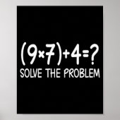 Funny Pemdas Elementary Math Teacher Brainrot 67 M Poster (Voorkant)