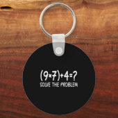 Funny Pemdas Elementary Math Teacher Brainrot 67 M Sleutelhanger (Voorkant)