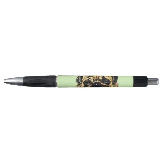 Funny Pen met Pug Dog (Voorkant)